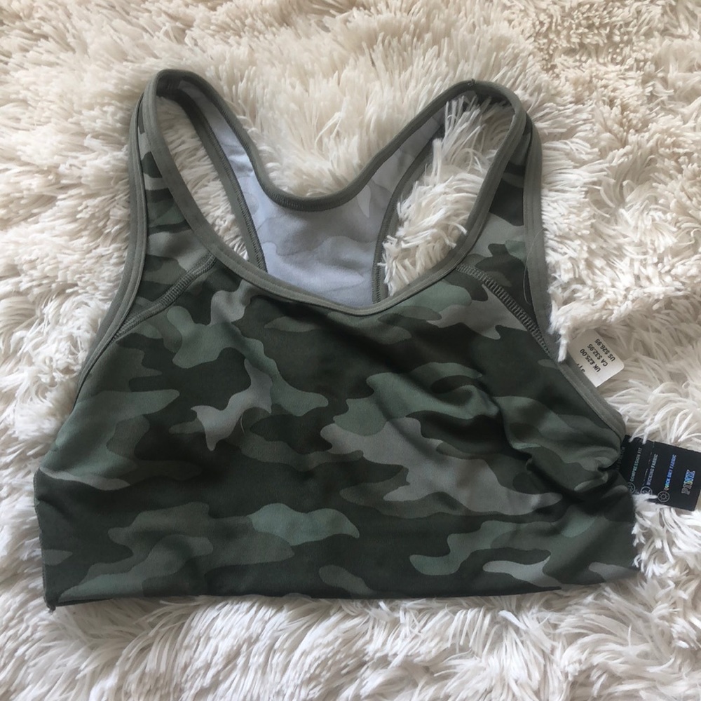 VS Pink Ultimate Camo Sports Bra Small